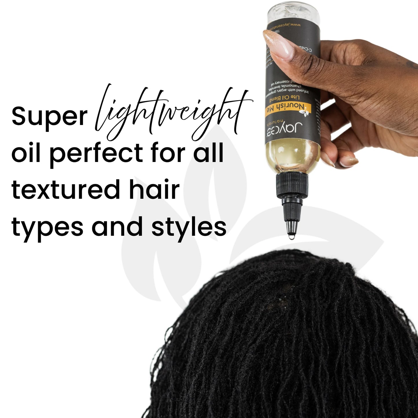 Jaycee Naturals Nourish Me Hair Oil with Grapeseed & Argan Oil, Calendula Extract & Rosemary Oil is Lightweight and Ideal for Sisterlocks and Braids
