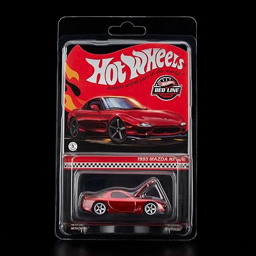 Hot Wheels. RLC Exclusive 1993 Mazda RX-7 R1 Twin Turbo. Spectraflame Red