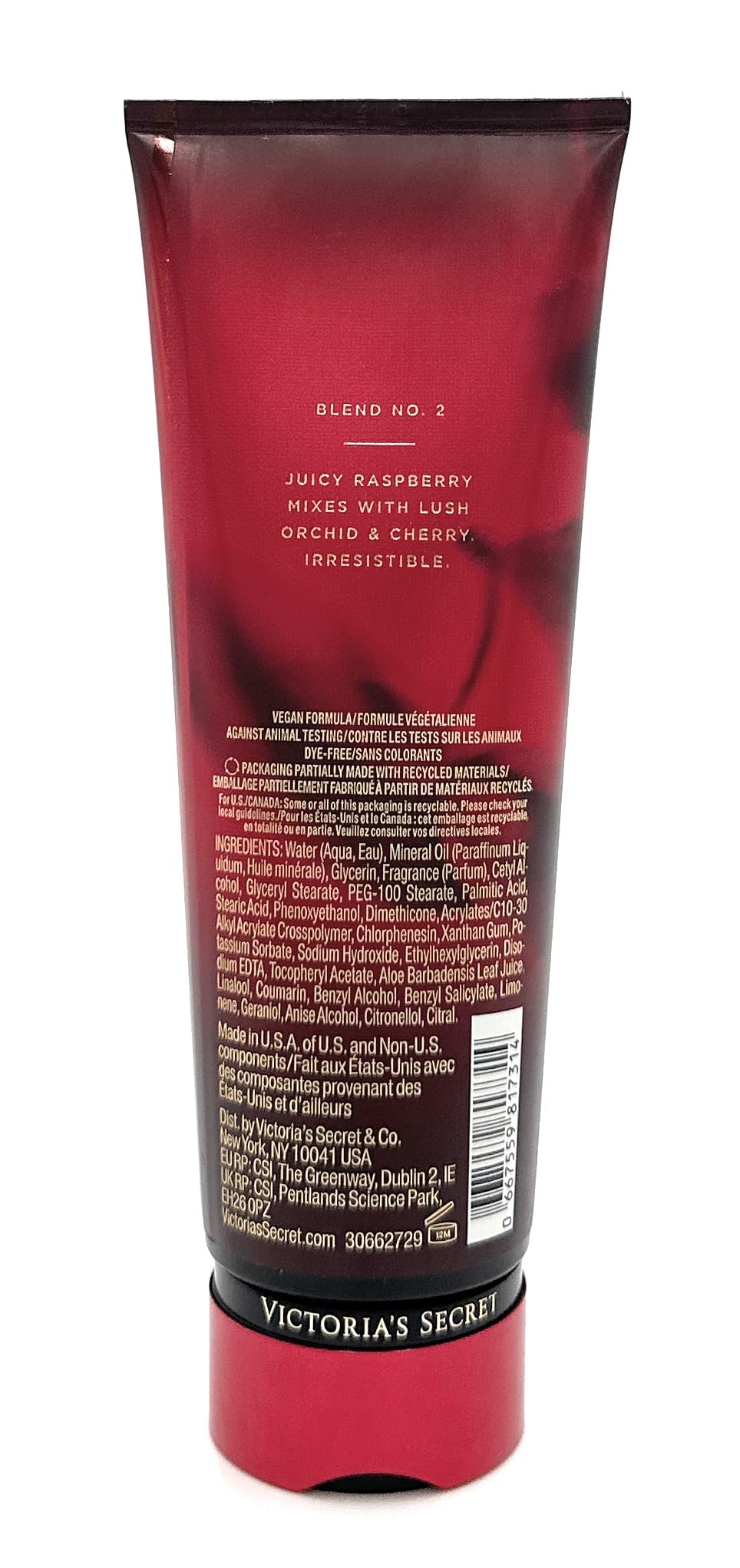 Victoria's Secret Fragrance Lotion Lush Cherry Cream 8.0 Fl Oz