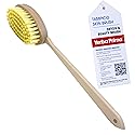 Yerba Prima Tampico Skin Brush for Exfoliation, Dry Brushing, and Blood Circulation with Natural Fiber Bristles and an All-Natural Maple Wood Handle