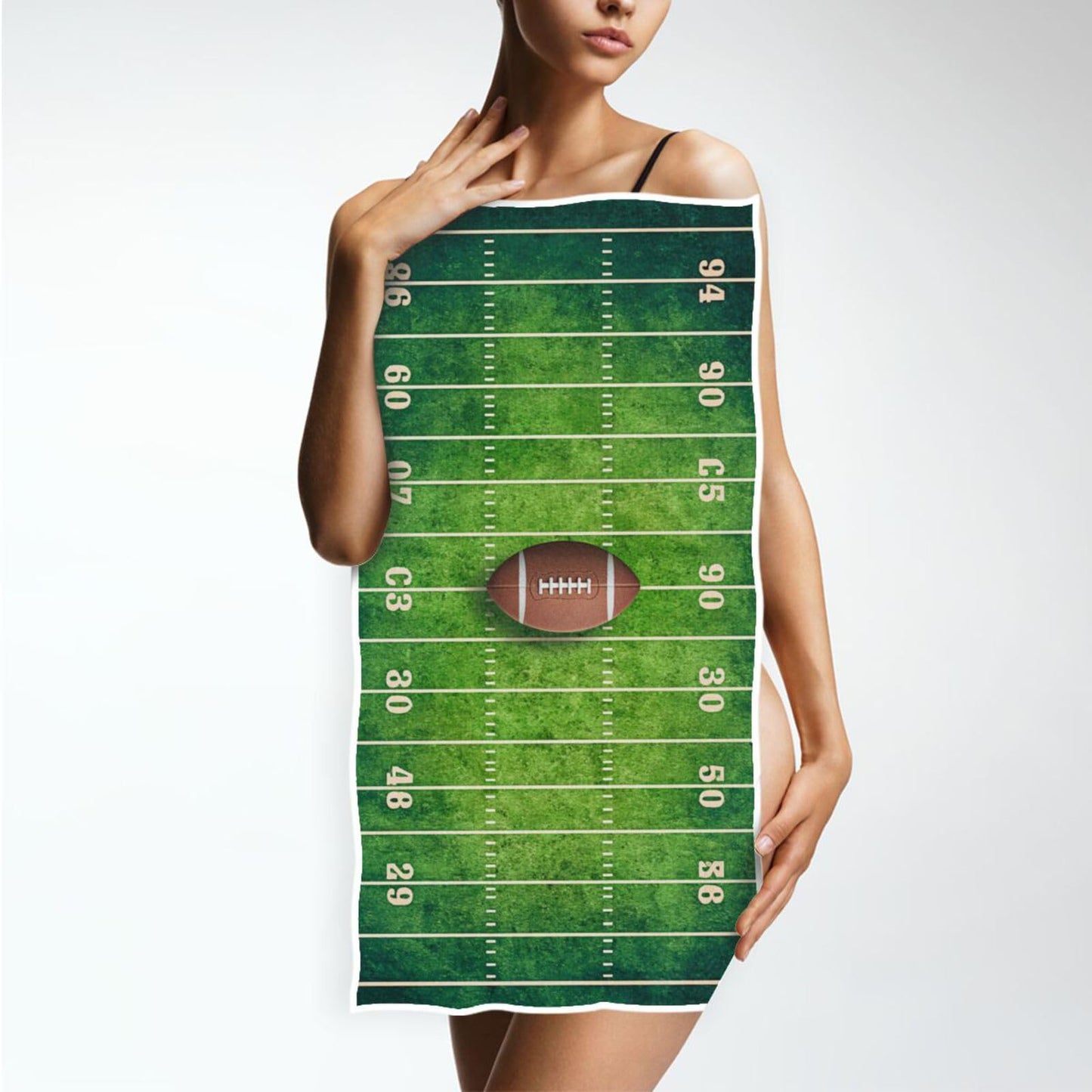 Vdsrup Grunge American Football Hand Towels Sports Field Towel Soft Bath Bathroom Towels Thin Guest Kitchen Tea Towels Dish Washcloths Housewarming…