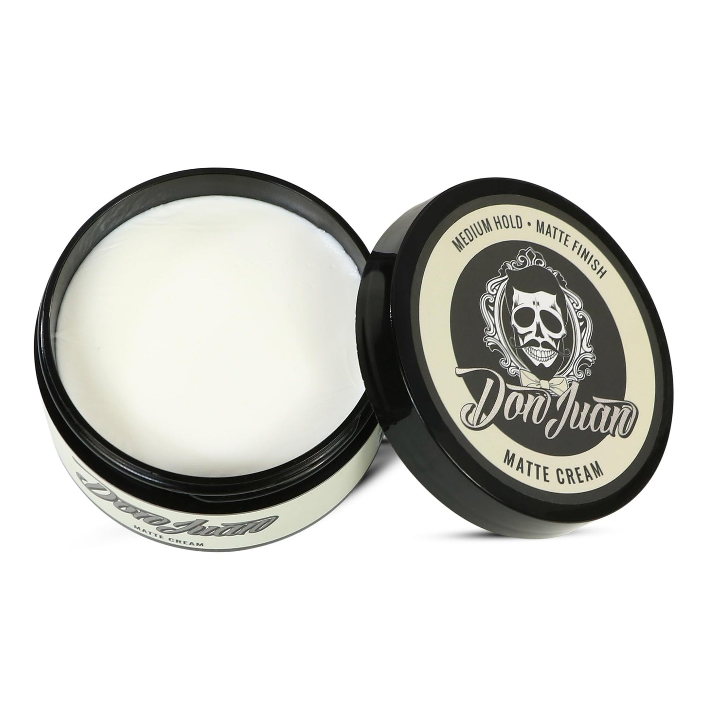 Don Juan Handcrafted Matte Cream Pomade | Medium Hold | Matte Finish | Water Based | Barbershop Scent, 4 oz Pack of 3