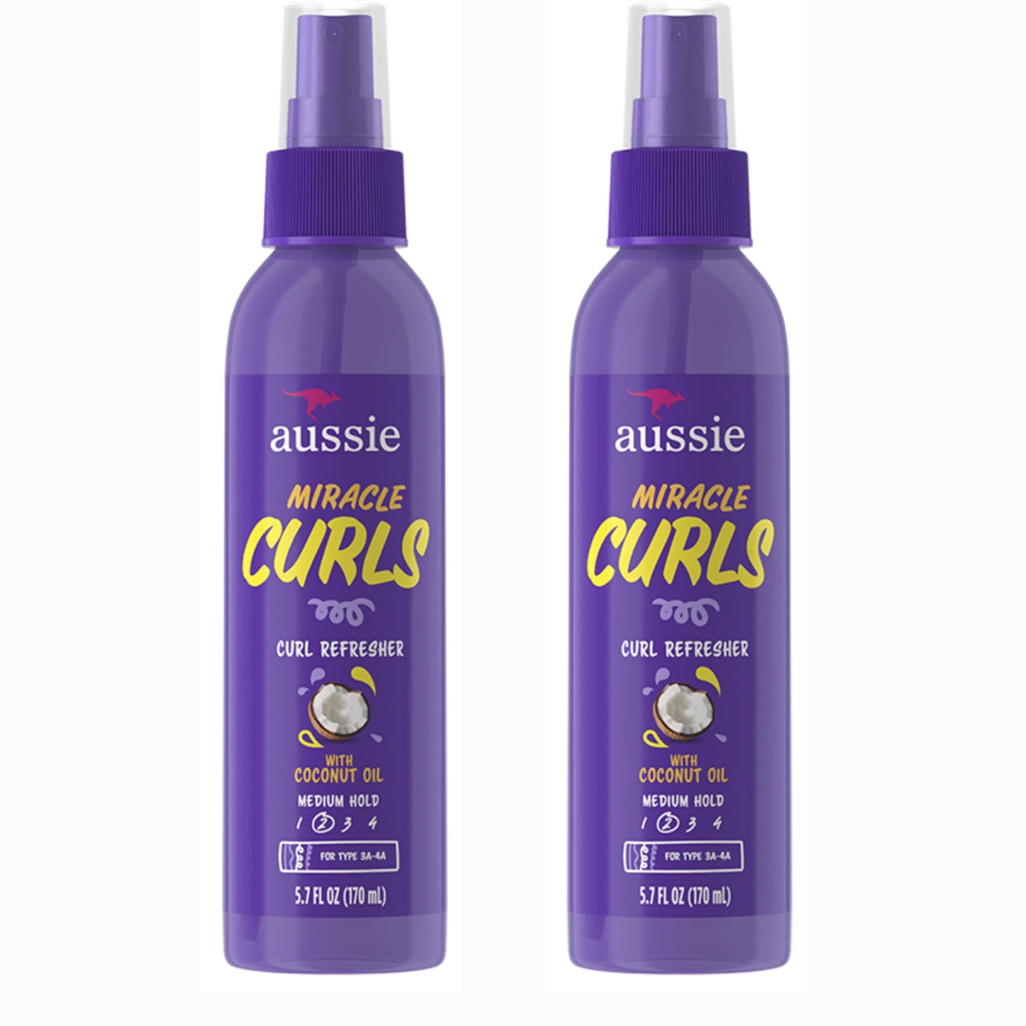 Aussie Miracle Curls Curl Refresher Maximum Hold 5.7 Ounce (170ml) (Pack of 2)