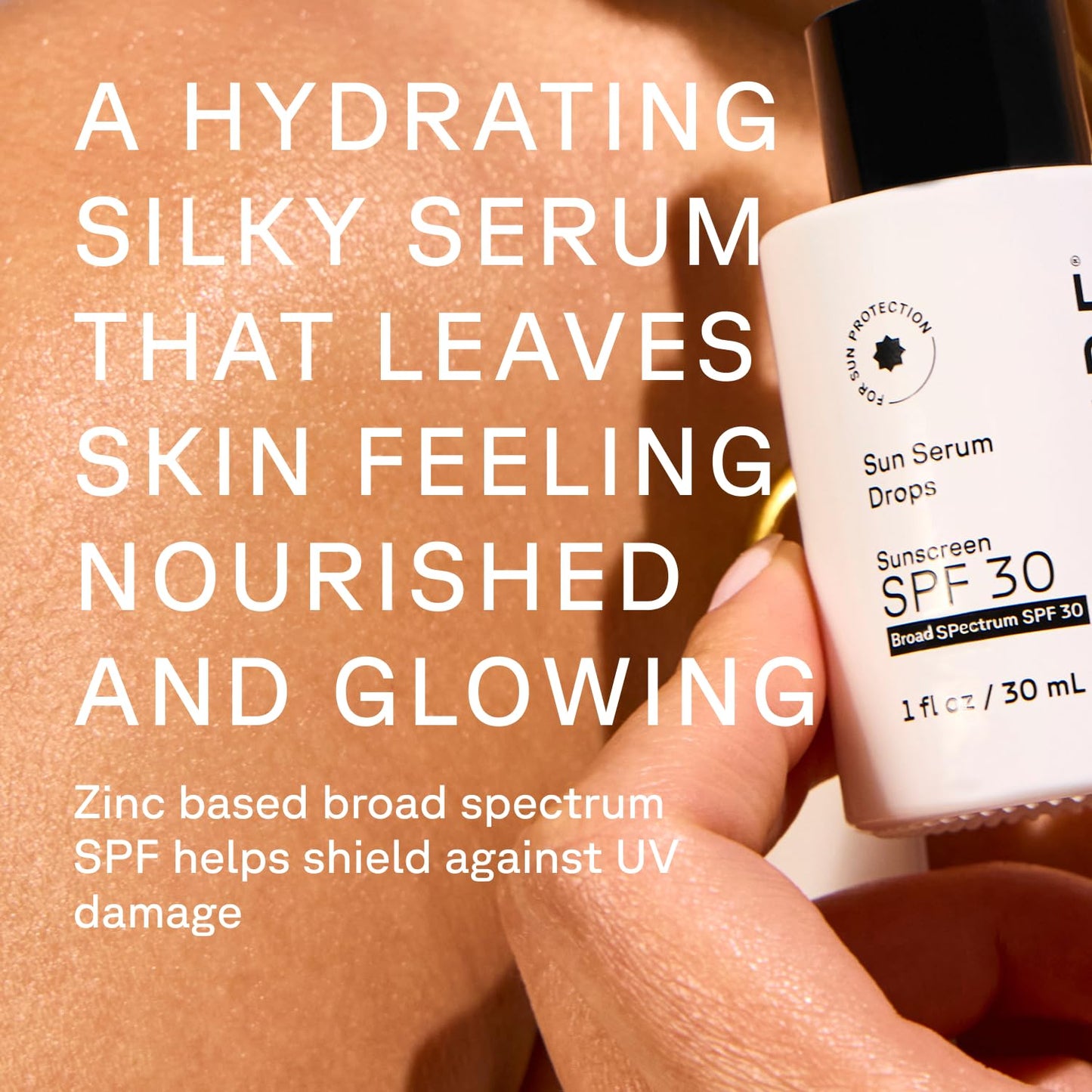 Acure Sun Serum Drops SPF 30 - Hydrating Sunscreen Serum & Reef-Safe Broad-Spectrum Protection, Skincare for Beauty Glow, Sheer UV Shield, Use