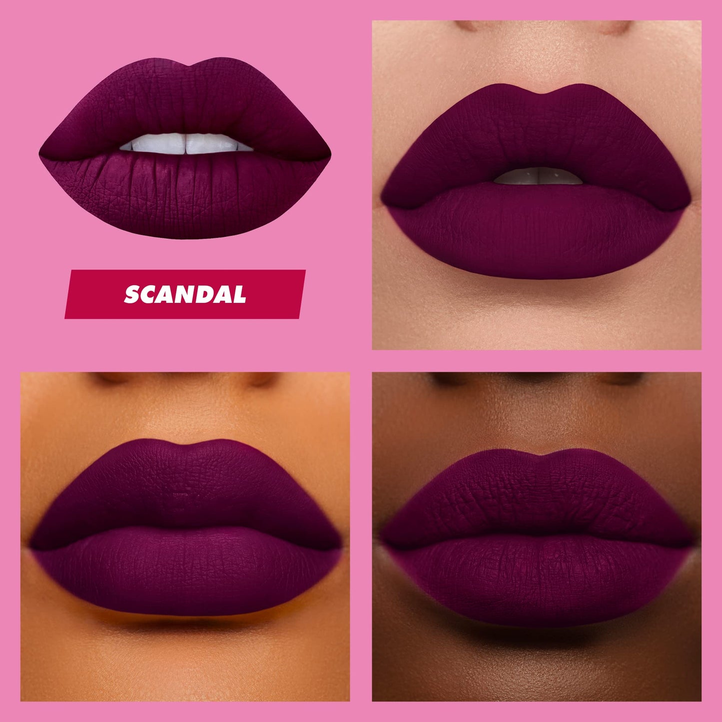 Lime Crime Velvetines Liquid Matte Black Lipstick, Black Velvet - Bold, Long Lasting Shades & Lip Lining - Stellar Color & High Comfort for All-Day