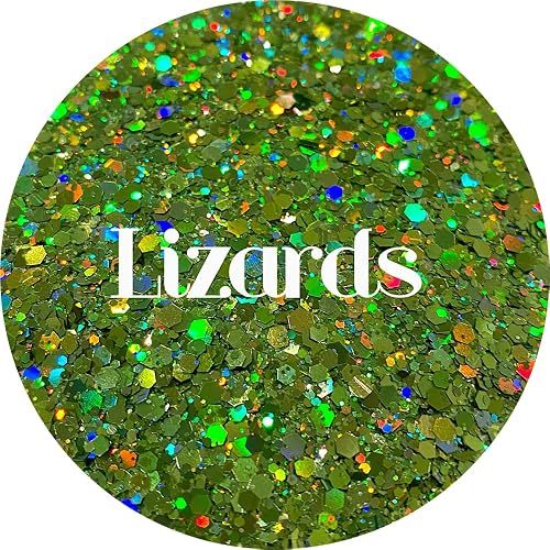 Green Polyester Glitter | Craft Glitter | Glitter for Arts & Crafts | Tumblers | Cosmetics | Nails | Epoxy Resin Art | Slime | DIY | Body Glitter | 1