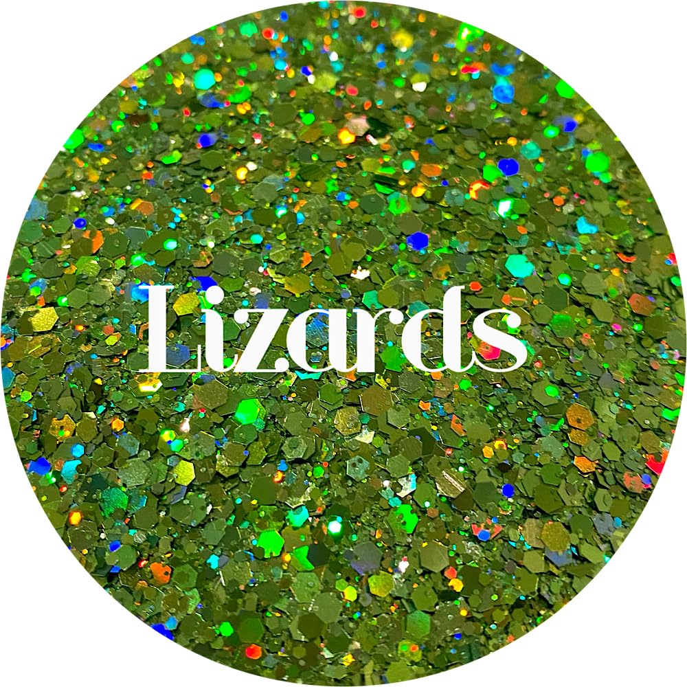 Green Polyester Glitter | Craft Glitter | Glitter for Arts & Crafts | Tumblers | Cosmetics | Nails | Epoxy Resin Art | Slime | DIY | Body Glitter | 1