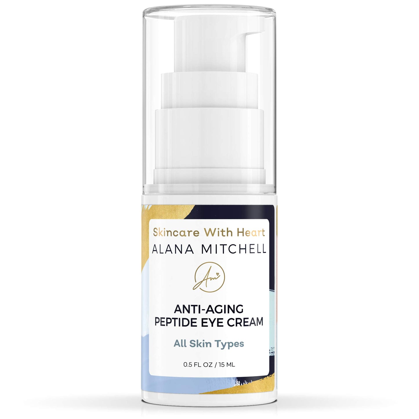 Anti-Aging Peptide Under Eye Cream - Peptide Eye Cream for Hydrated & Firm Skin - Under Eye Cream for Dark Circles and Puffiness - Anti Aging Eye