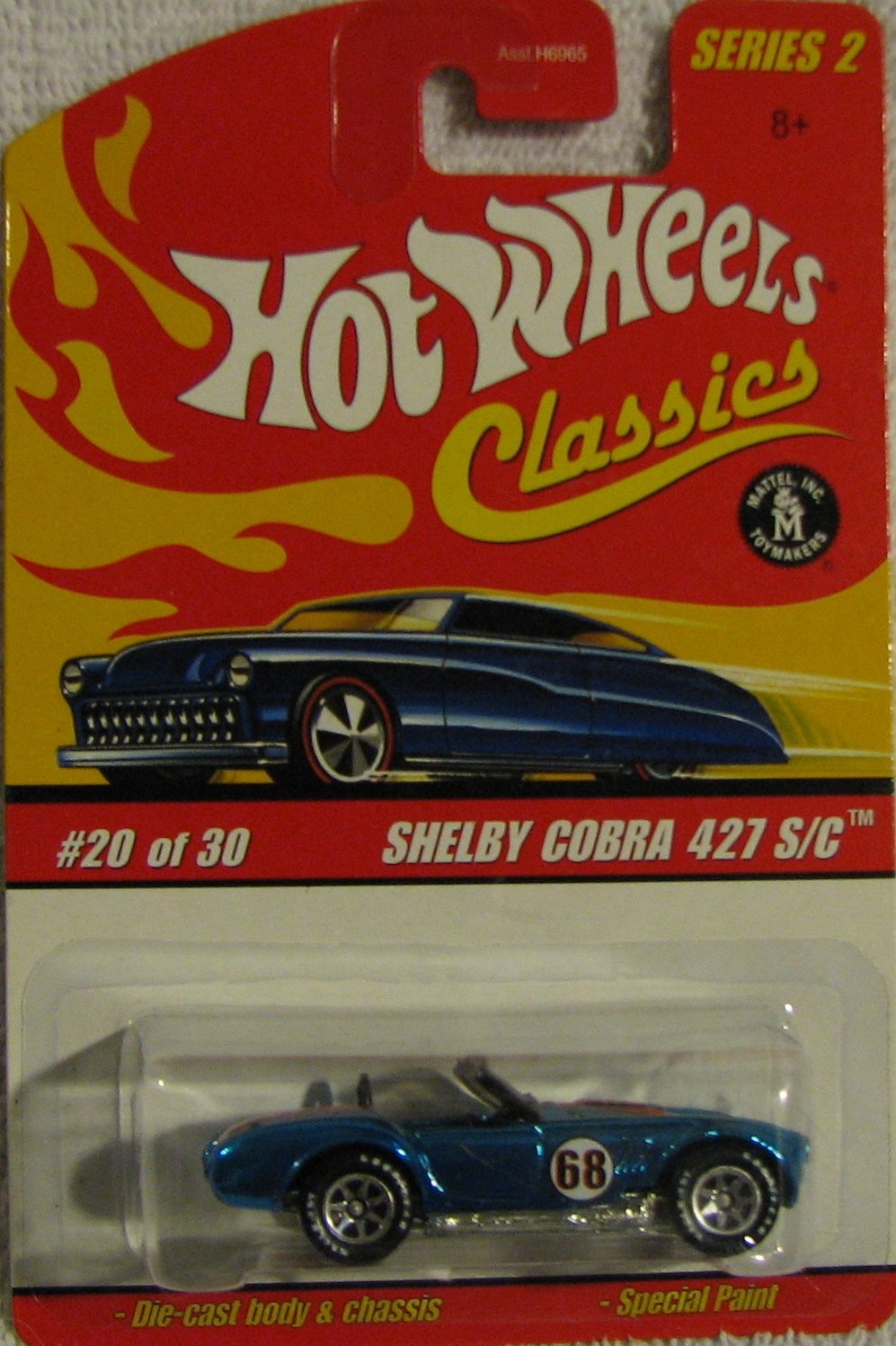 Hot Wheels Classics Series 2 #20 of 30 Shelby Cobra 427 S/C BLUE 1:64 Scale