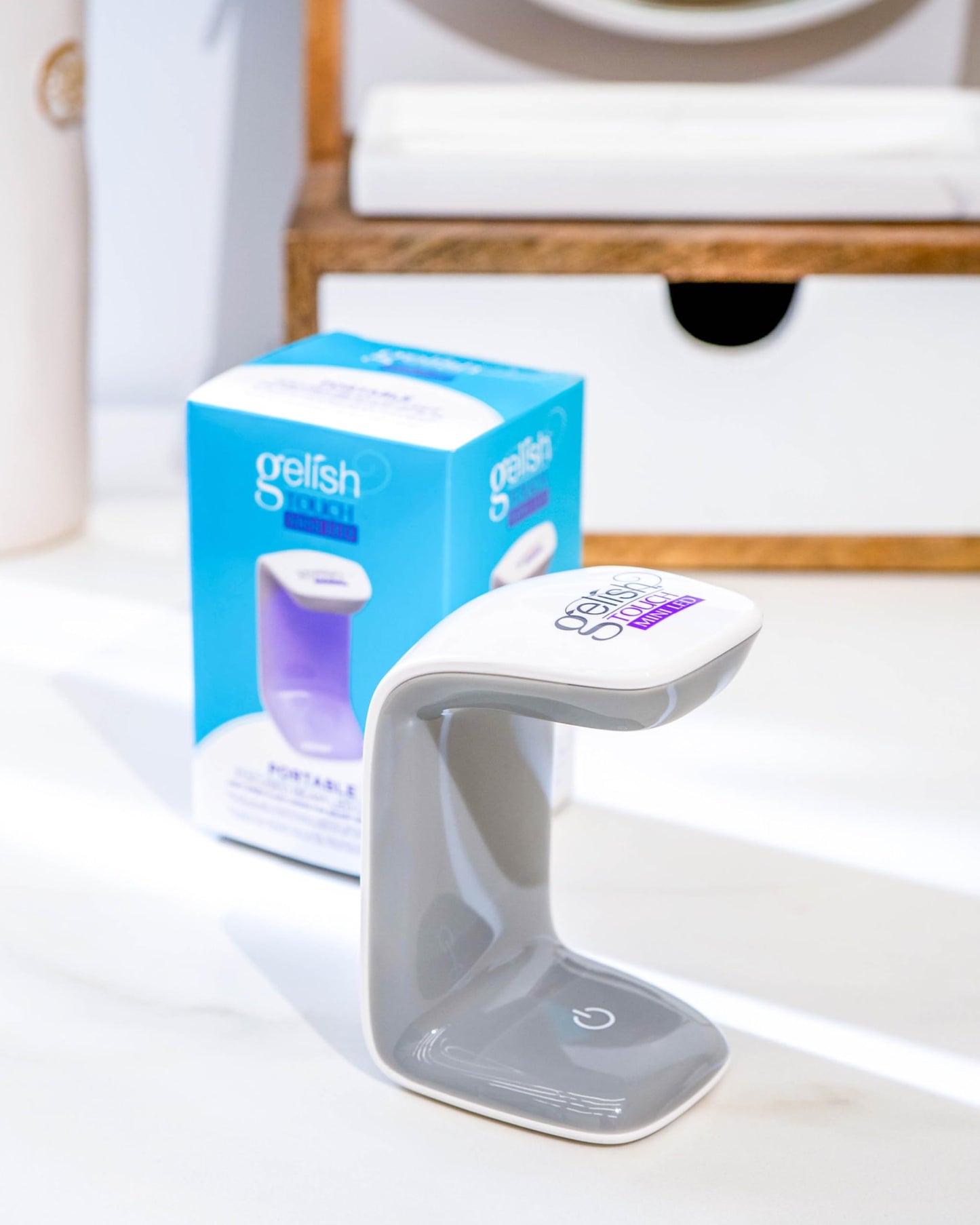 Gelish MINI Portable & Rechargeable USB Touch LED Light for Soft Gel Tips™ Beauty & Personal Care Gelish