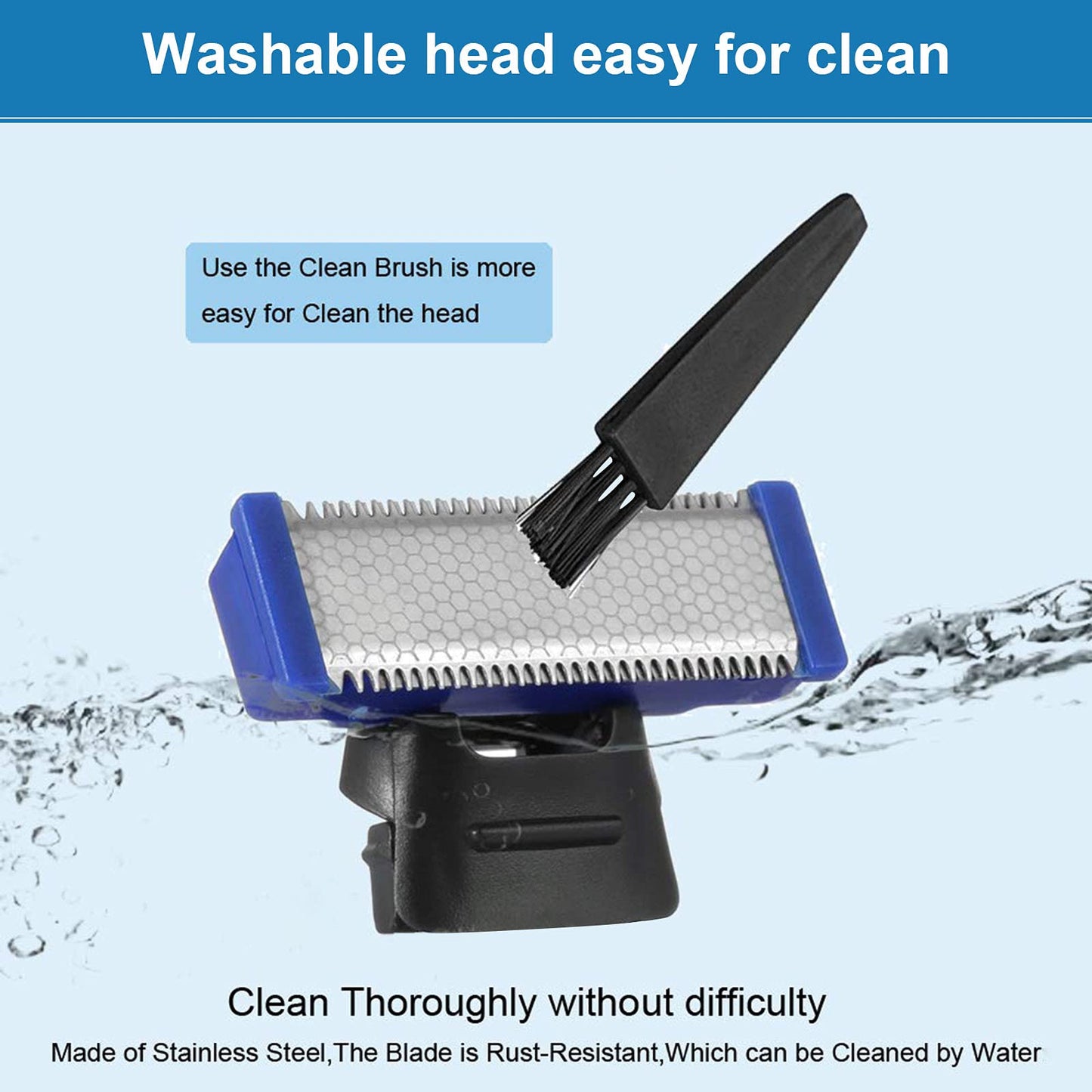 LinMei Razor Replacement Head Compatible for Gen 1 Micro Touches Solo Trimmer Replacement Cutter Head Solo Hybrid Shaver Replacement Blades Include 2 Beauty and Personal Care LinMei