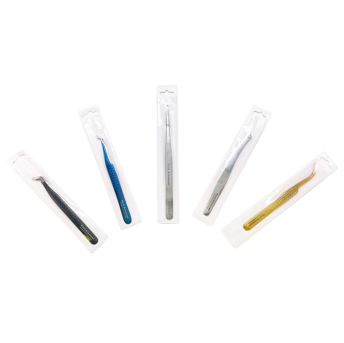 Tool Alement Japan Stainless Steel Plasma Coating 12cm Axe Tips Eyelash Tweezer R-JP11-4002