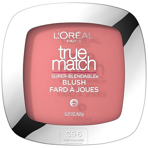L’Oréal Paris True Match Super-Blendable Powder Blush, Rosy Outlook, 0.21 Oz (Packaging May Vary)