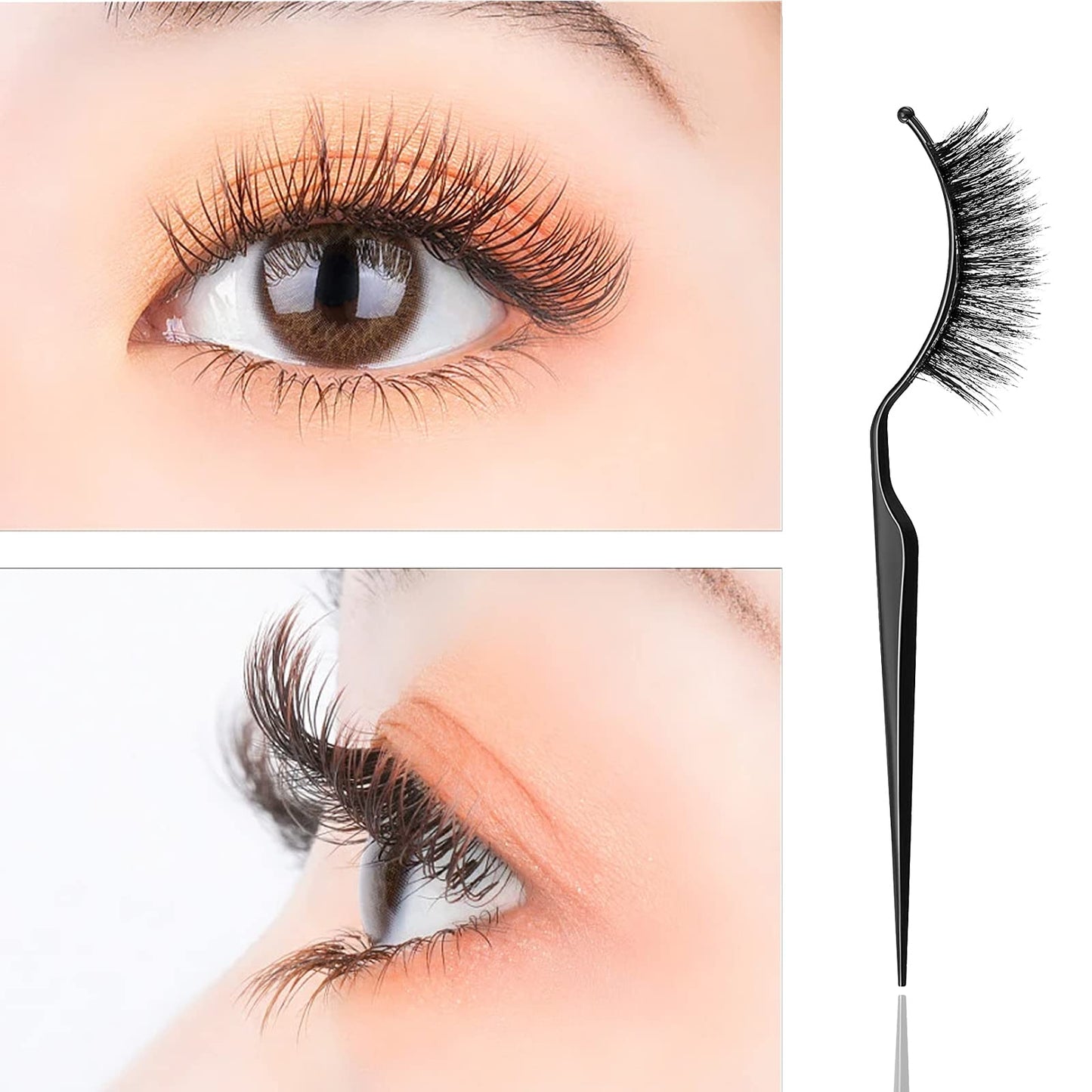 12 Pcs False Eyelashes Display Stick Eyelashes Applicator Tool 3D Eyelash Extensions Style Try on Sticks Planting Grafted Eye Lashes Applicator