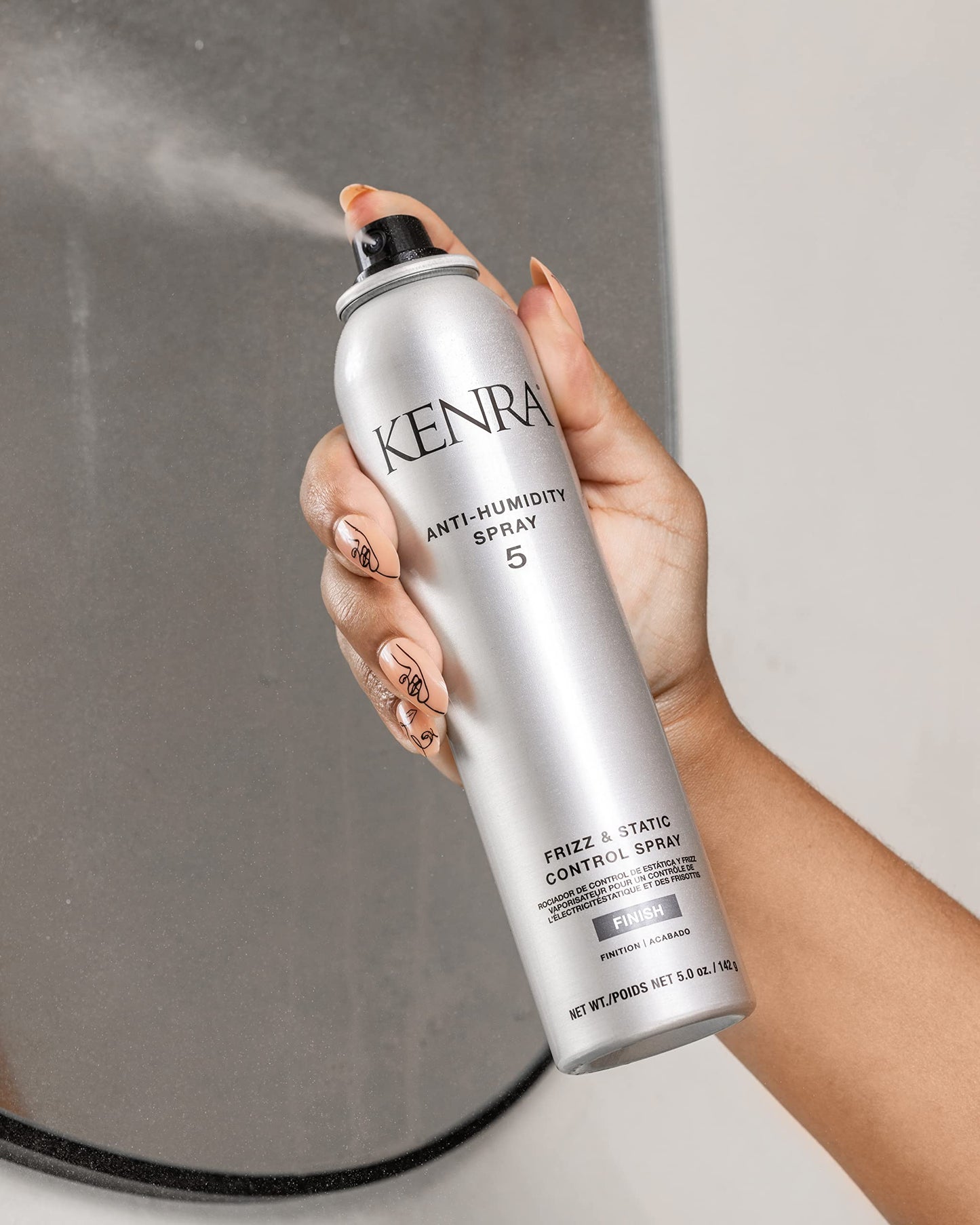 Kenra Professional Anti-Humidity Spray 5 | Frizz & Static Control Spray |72-Hour Humidity Resistance & Protection | Lightweight, Low Hold Formula |