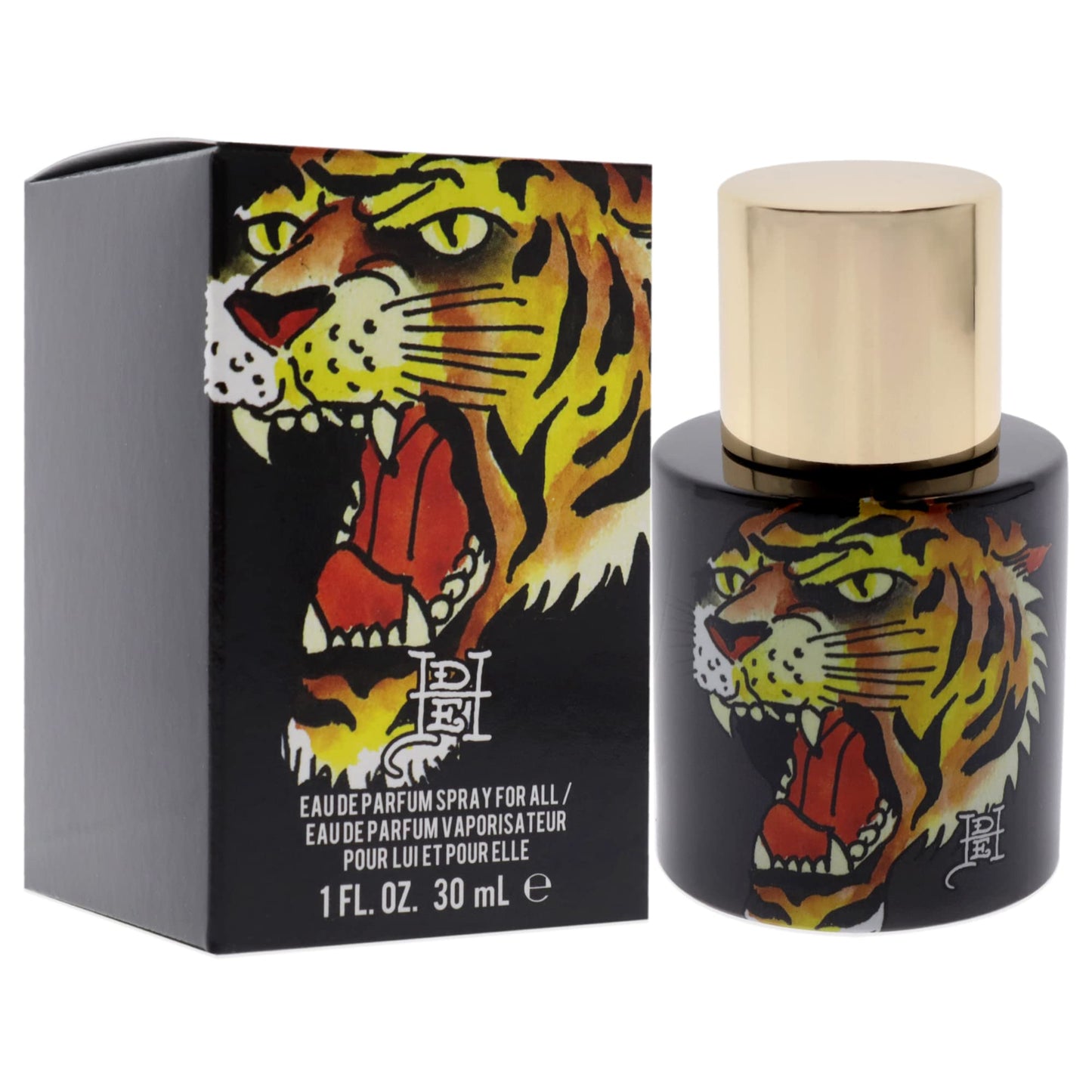 Ed Hardy Tiger Ink Unisex Fragrance for Men & Women, Eau de Parfum Spray, 1.0 fl. oz