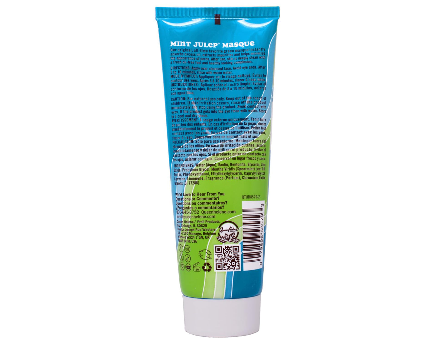 QUEEN HELENE Masque Mint Julep 8 oz (Pack of 2)