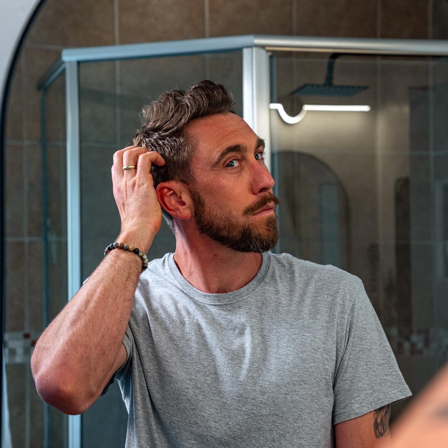 Badger Hair Pomade for Men, Organic, Easy to Use, Subtle Masculine Scent, Medium Hold Hair Pomade with Medium Shine Finish, Nourishes Hair & Scalp 2