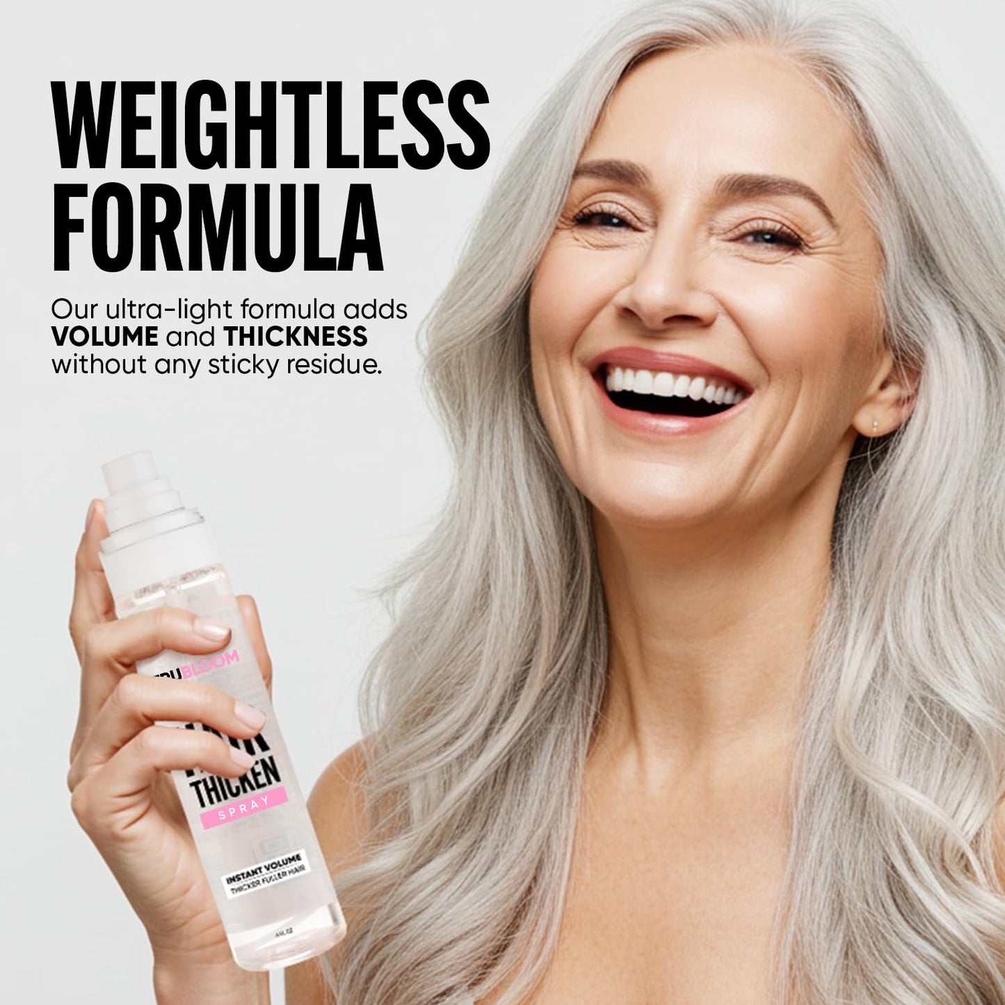 Tru Bloom Hair Thickening Spray - Fuller, Thicker Hair in seconds. All Natural Hair Volume Booster. Stylist-Recommended