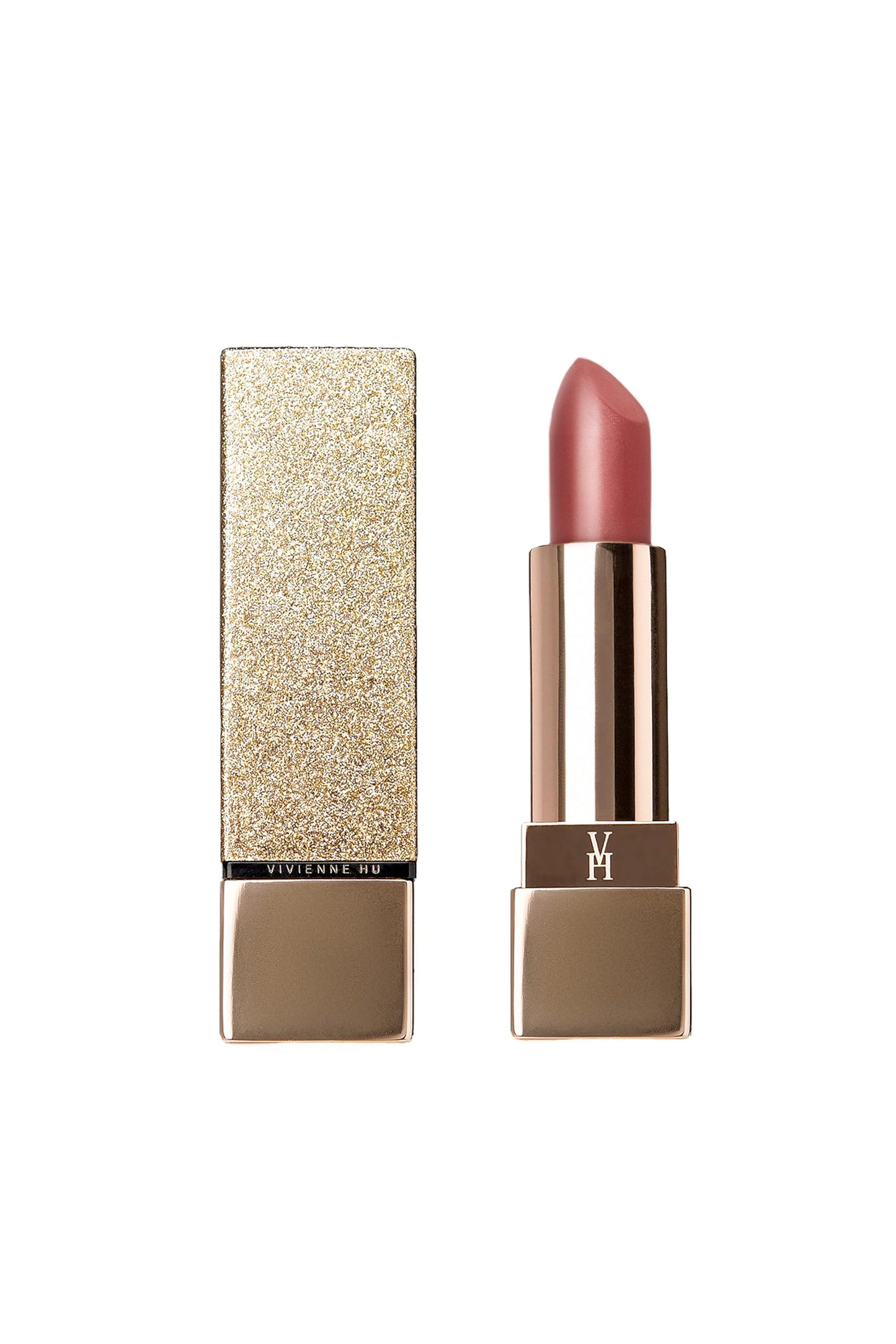 VivienneHu Goldsand Shine Lipstick | Long Lasting Lipstick for Women with Intense Color & Moisture - CaramelGlow