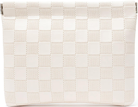 HIGH FIT Leather Pocket Cosmetic Bag – Small Self-Closing Makeup Pouch for Women, Coin Purse, Lipstick & Travel Accessories Organizer