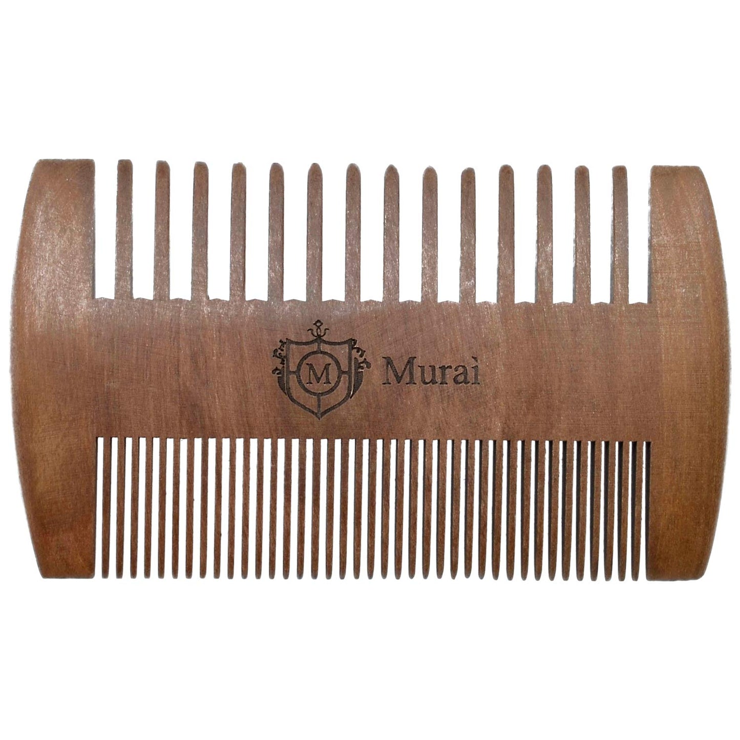 Murai by Giorgio GIOWC Wooden Beard Combs for Men - Dual Action Fine & Wide Tooth Wood, Perfect for Use with Balms and Oils, Cherrywood Pocket Comb Beauty and Personal Care GIORGIO