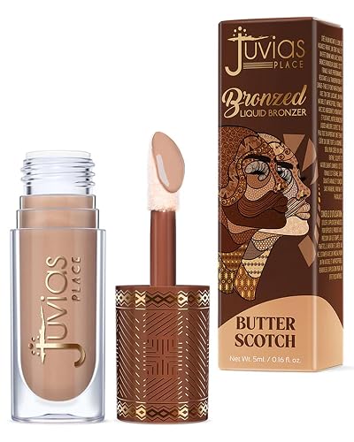 Juvia’s Place Bronzed Liquid Bronzer - Butterscotch - Liquid Bronzer for Face with Silky Blendable Texture - Buildable Coverage for Natural Contour