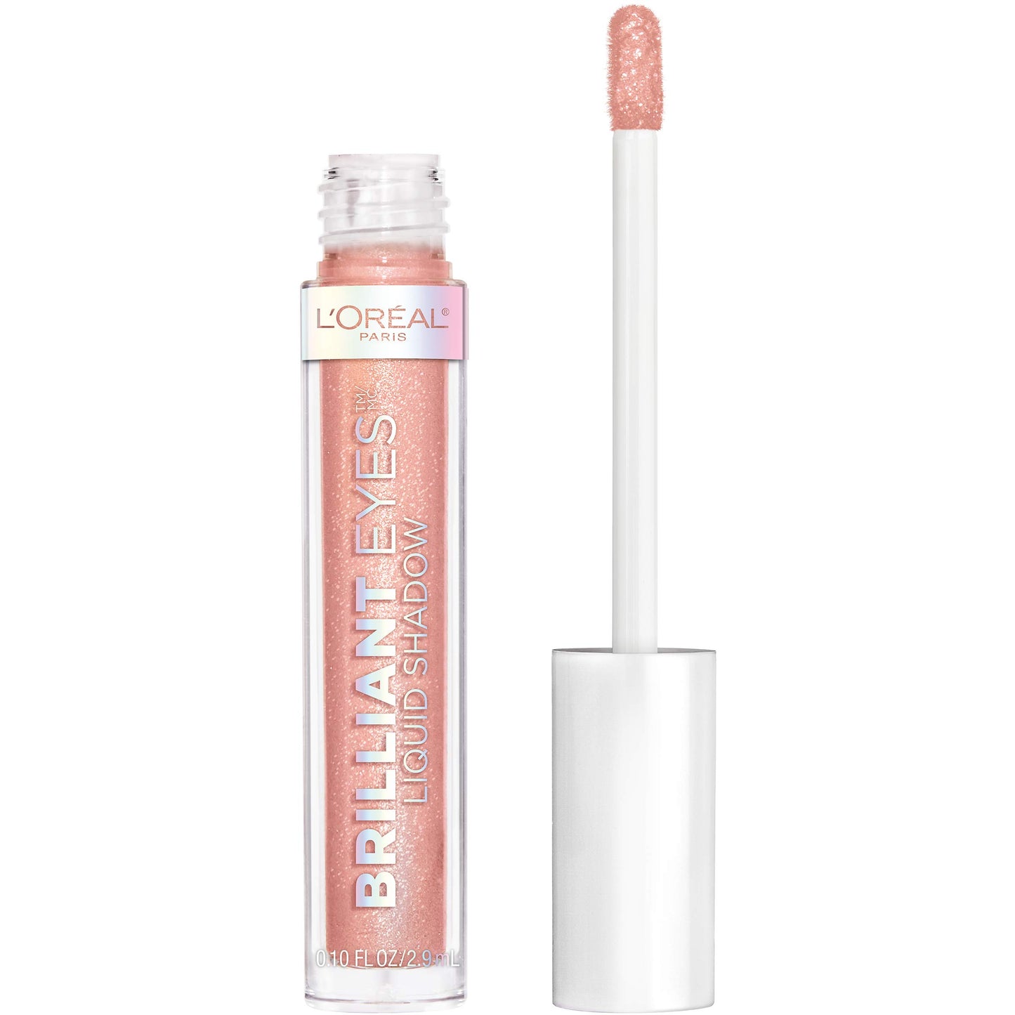 L'Oreal Paris Brilliant Eyes Shimmer Liquid Eye Shadow, Longwearing Lasting Shimmer, Crease Resistant, Flake-Proof, Precision Applicator, Quick Dry