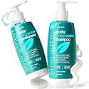 Biotin Rice Water Shampoo and Conditioner Set - Sulfate-Free Formula - Dual Bottle - Made with Collagen, Keratin, and Jojoba to Promote Strength