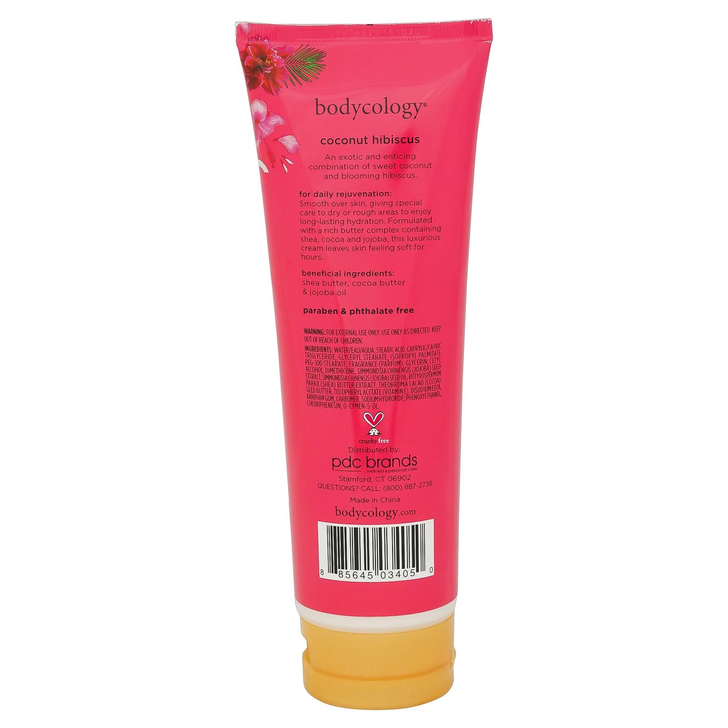 Bodycology Coconut Hibiscus Moisturizing Body Cream - 8 Oz