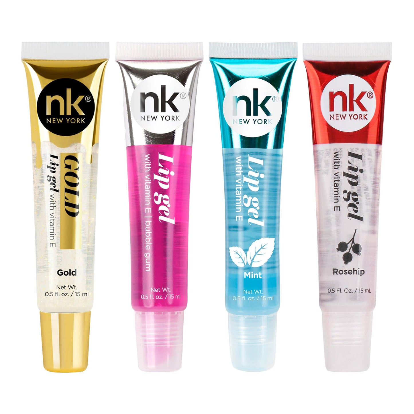 NICKA K NEW YORK Lip Gel, Hydrating, Lightweight, Glides on Effortlessly, Non Sticky Finish Lip Gel Colors