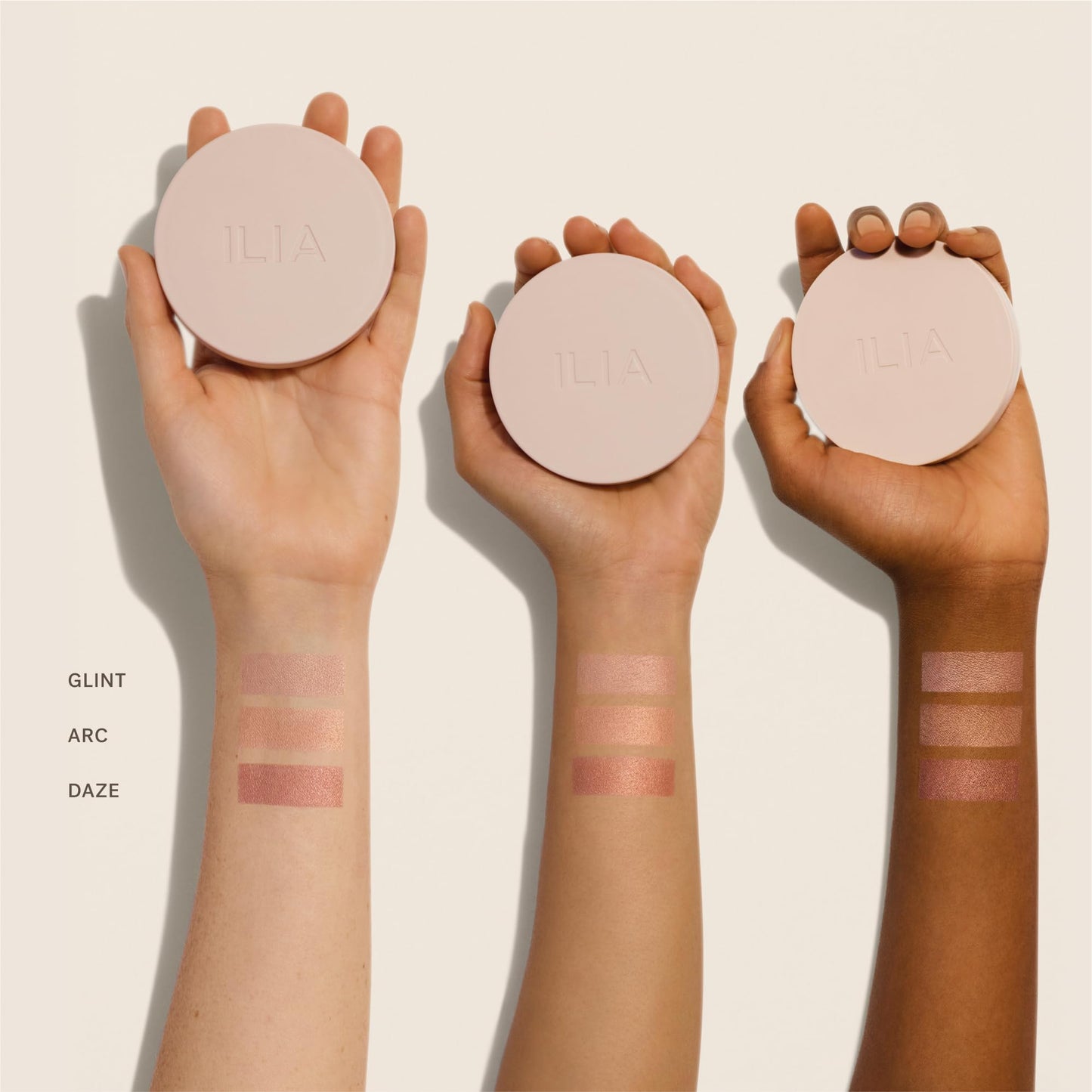 ILIA - Lightshift Cream Highlighter | Non-Comedogenic, Long-Lasting, Vegan, Cruelty-Free | Weightless, Seamless, Silky Highlighter (Arc - Peachy Gold