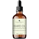 OPO - Organic Beard Oil for Men: 4 oz Sandalwood, Non-GMO, Vegan Facial Hair Conditioner for Fast Growing Beard, Mustache, Eyelash & Eyebrows