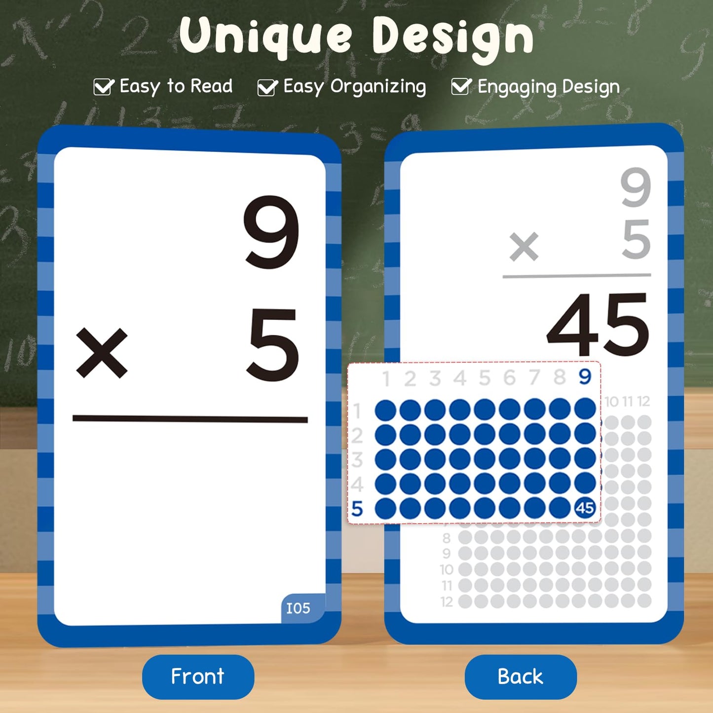 JoyCat Multiplication Flash Cards & Chart – 156 Hole-Punched Times Table Math Game for Kids Ages 8+, 3rd–6th Grade Learning Tool