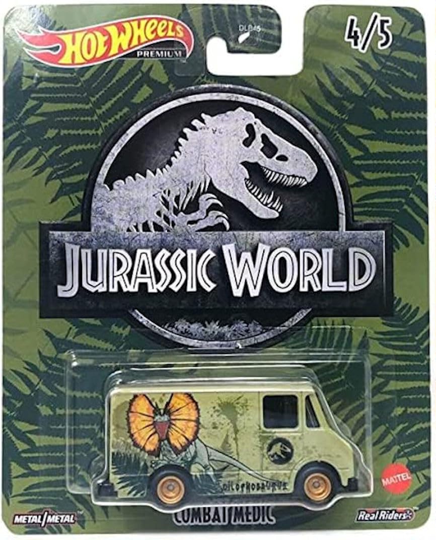 Hot Wheels Jurassic World 2022 Premium Pop Culture Complete 5 Car Diecast Set DLB45-946Q Release