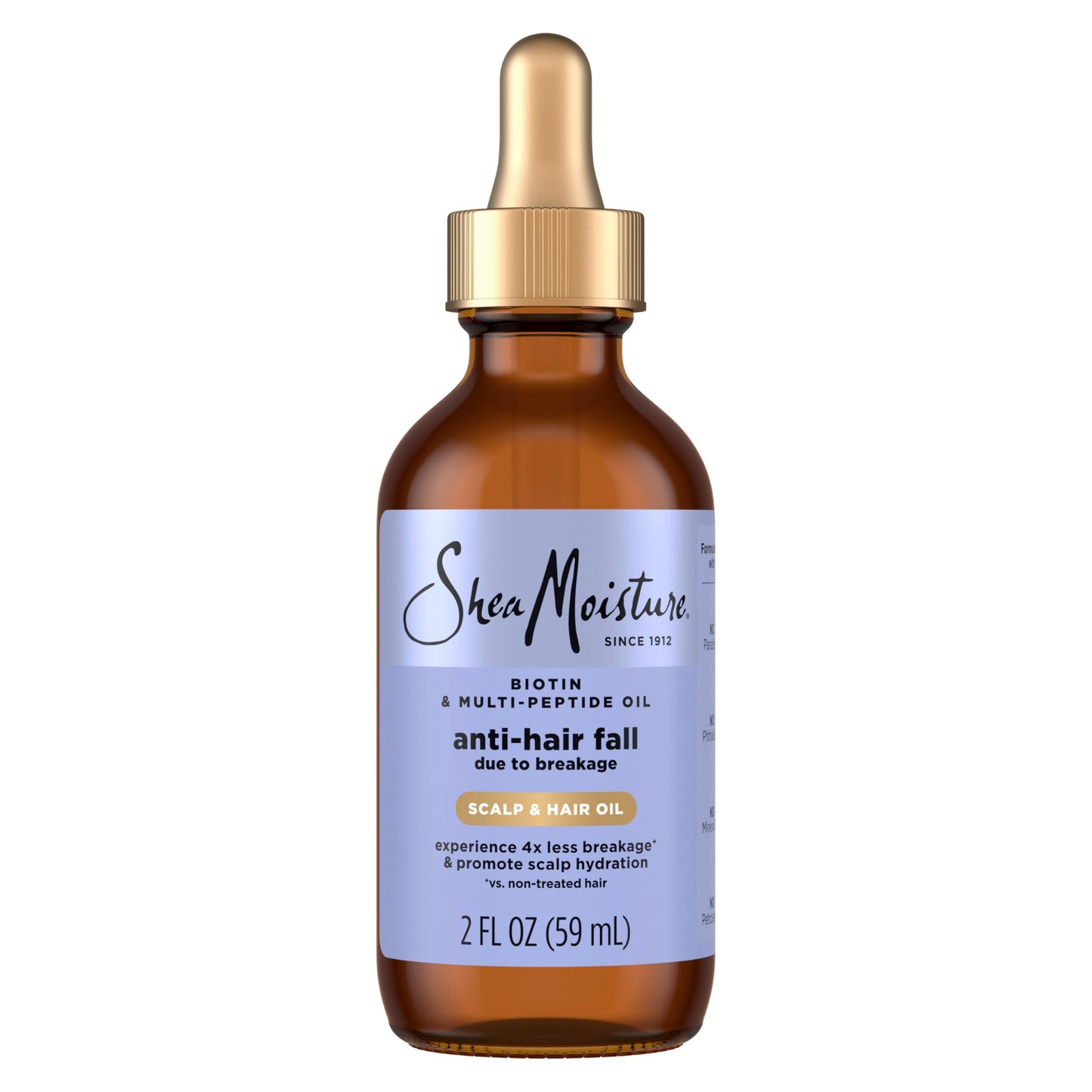 SheaMoisture Scalp & Hair Oil Anti-Hair Fall for Healthy Looking Hair and Moisturized Scalp, with Biotin & Multi-Peptide ScalpBoost Technology, 2 oz
