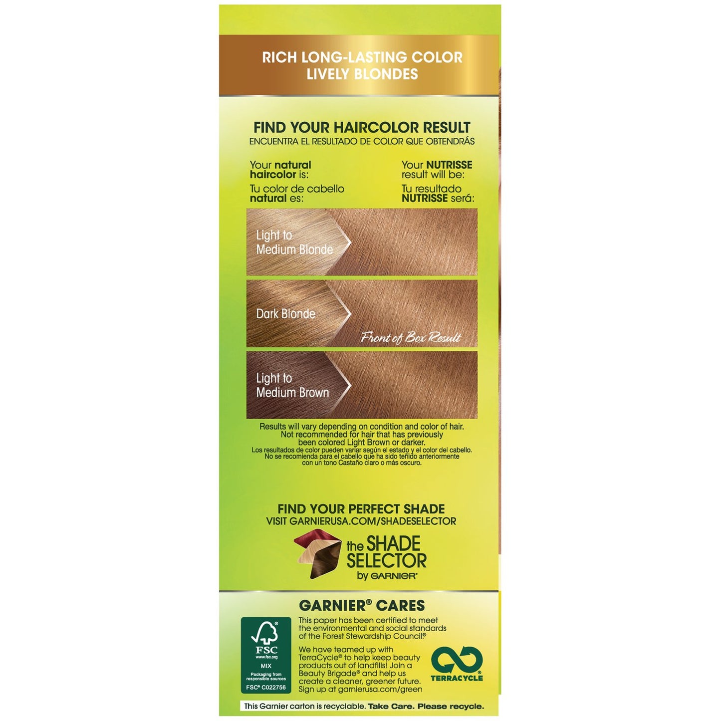 Garnier Nutrisse Nourishing Color Treatment With Fruit Oil Concentrates, Dark Golden Blonde 73 (Pack of 3)