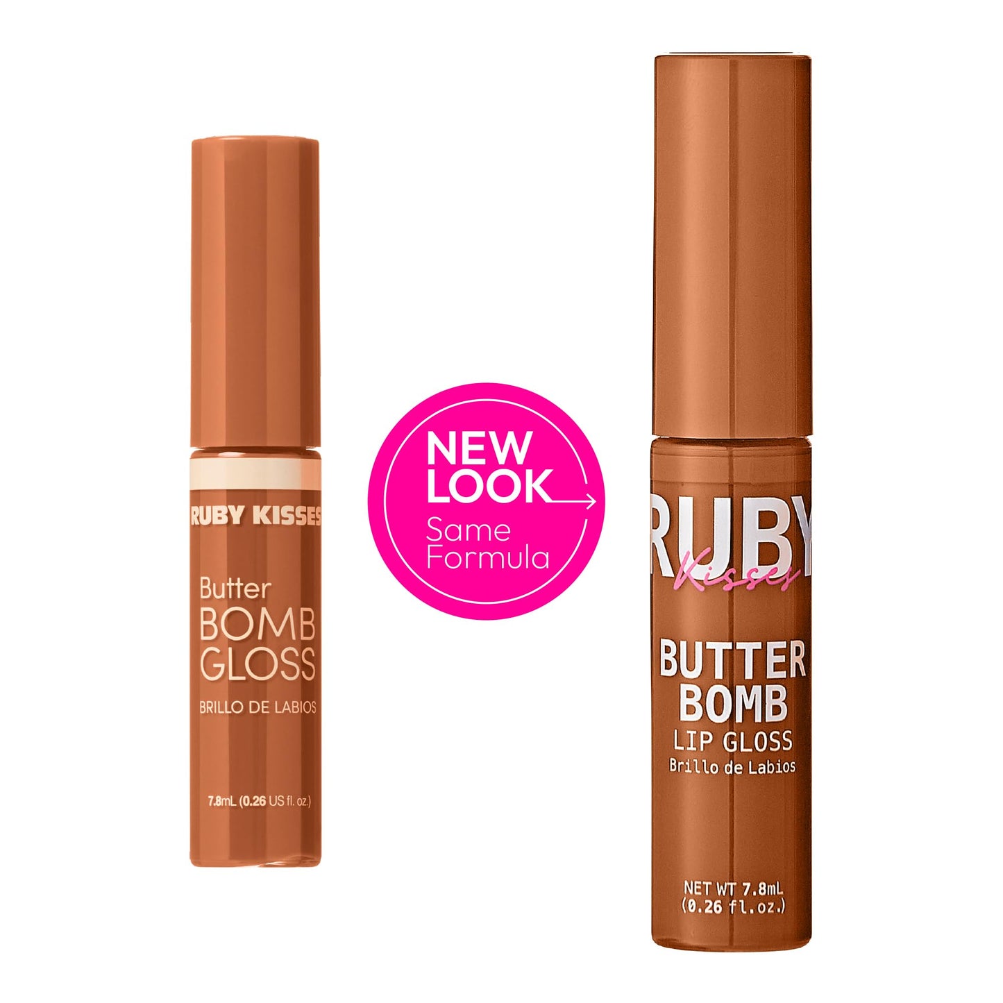 Ruby Kisses Butter Bomb Lip Gloss, High-Shine Non-Sticky Hydrating Plumping