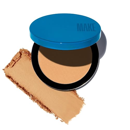 MAKE Beauty Skin Mimetic Microsuede Bronzer Powder - Matte Bronzing Powder Contour, Buildable Formula, Non Comedogenic, Long Lasting Color. Shade