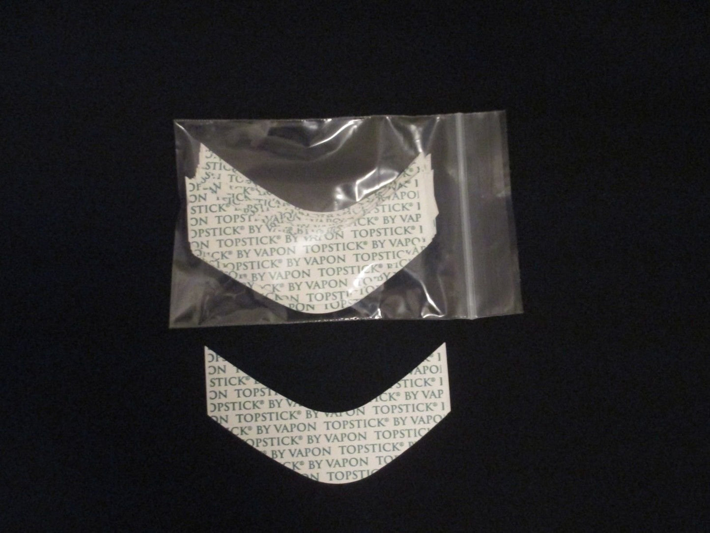 Vapon Topstick Custom Cut Front "B Curve" (100 Double-Sided Strips) Clear Hairpiece Tape 3" - By Vapon