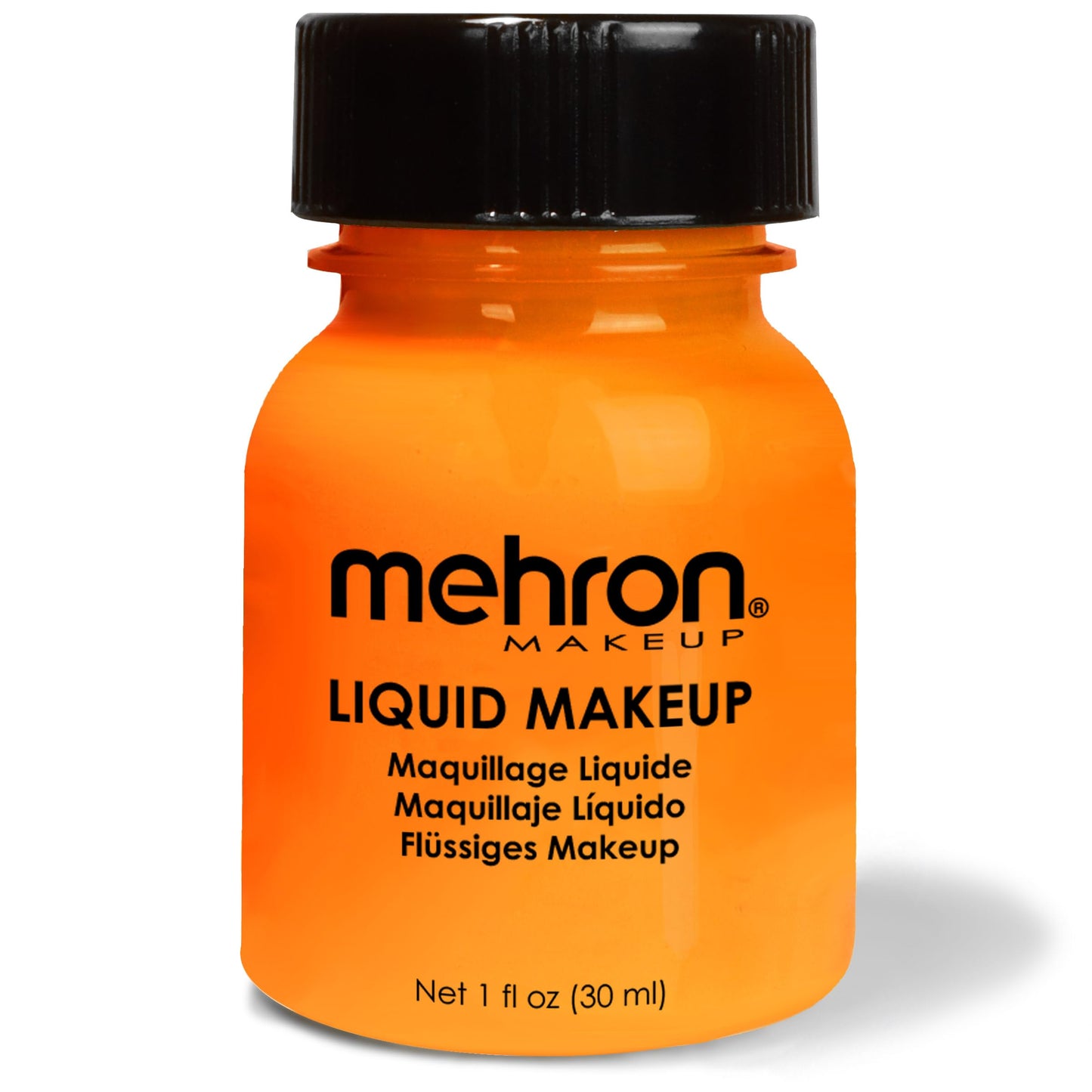 Mehron Makeup Liquid Makeup | Face Paint and Body Paint Perfect for Halloween, Cosplay I Air Brush Compatible Body Paint(1 oz) (Orange)
