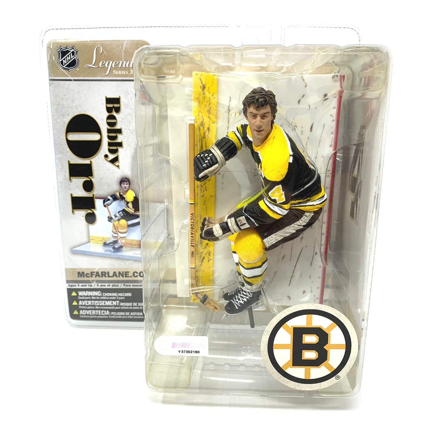 NHL Legends Series 3 Figure: Bobby Orr, Black and Yellow Jersey