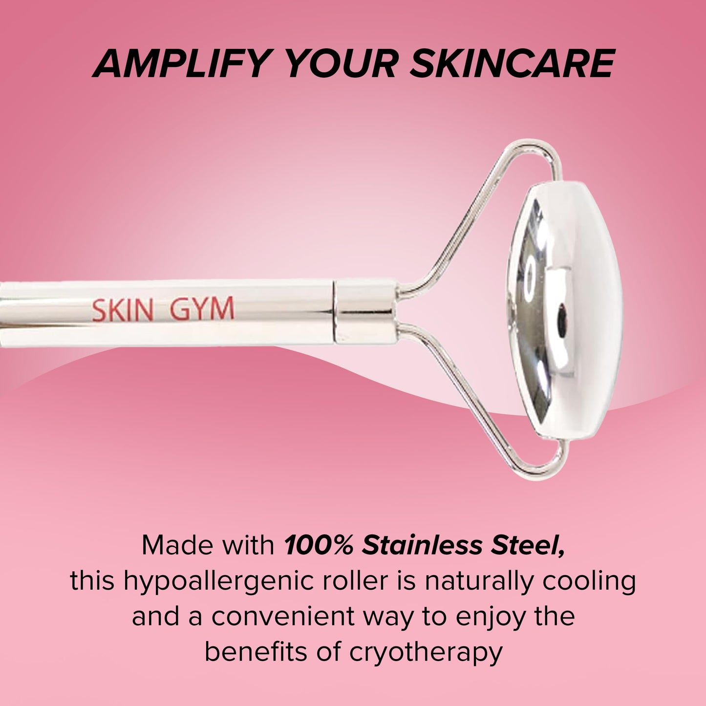 Skin Gym Face Roller for Wrinkles and Lifting - Anti-Aging Face Massager Skin Care Beauty Tool - Boost Radiance, Rejuvenate Skin, Sculpt, Lift