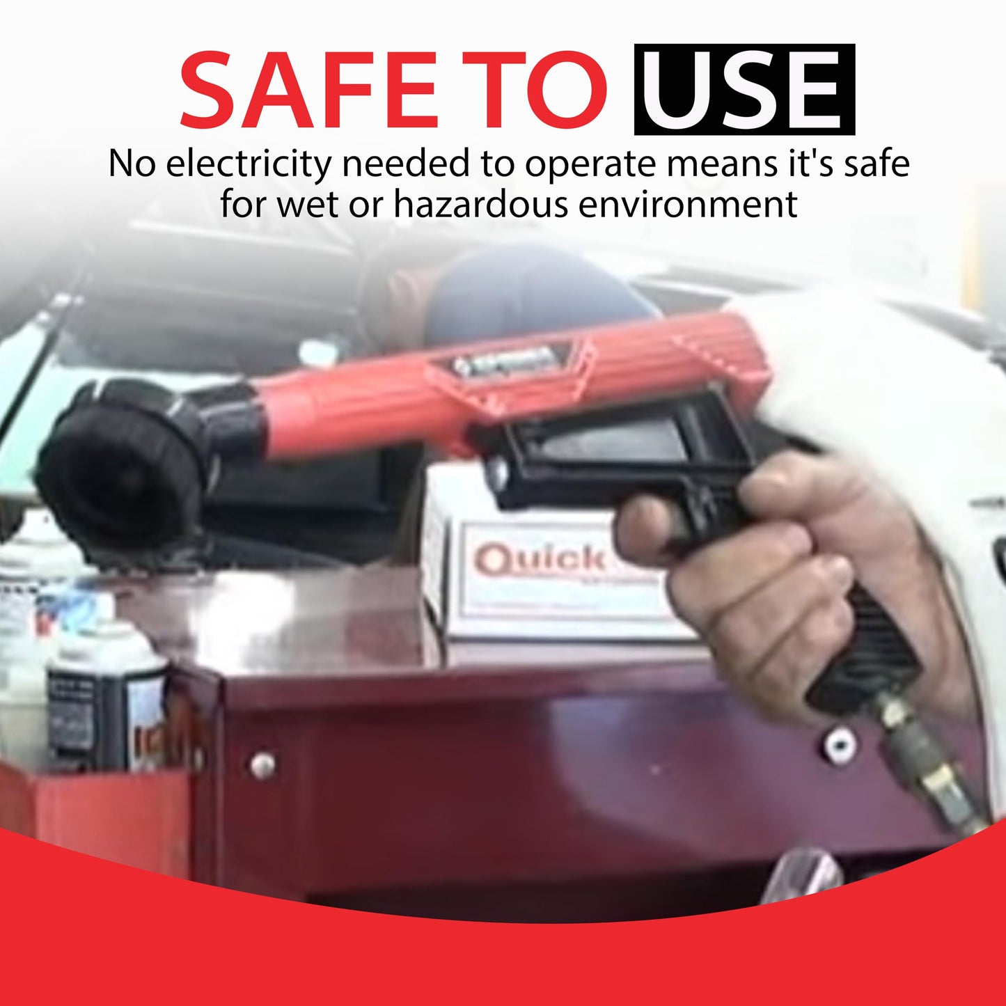 Zendex Tool - QuickSpiff Venturi Air Vacuum with Easy Empty Dust Bag - No Electricity Pneumatic Vacuum with Powerful Suction for Industrial