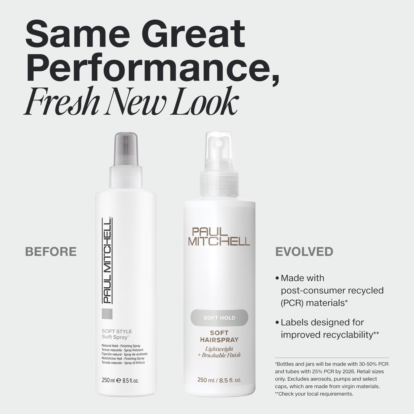 Paul Mitchell Soft Hairspray, Lightweight, Soft Hold + Brushable Finish, For All Hair Types, 8.5 fl oz
