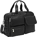 Piel Leather Multi-Pocket Carry-on, Black, One Size