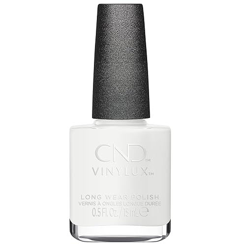 CND Vinylux Longwear White Nail Polish, Gel-like Shine & Chip Resistant Color, Studio White, 0.5 fl. oz
