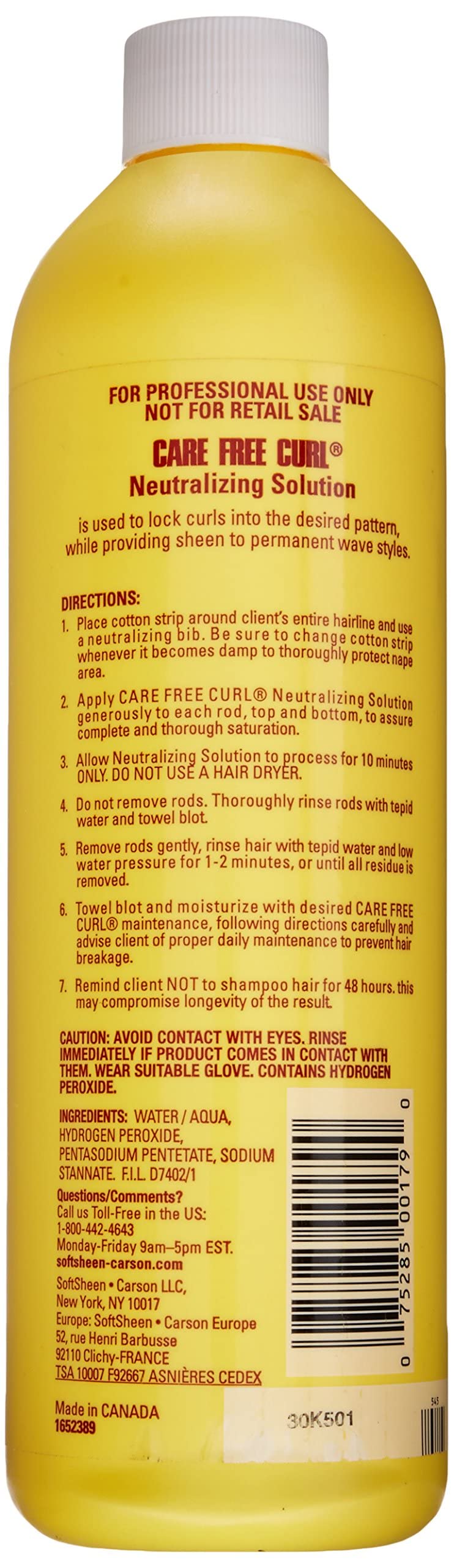 Softsheen Carson Care Free Curl Neutralizing Solution