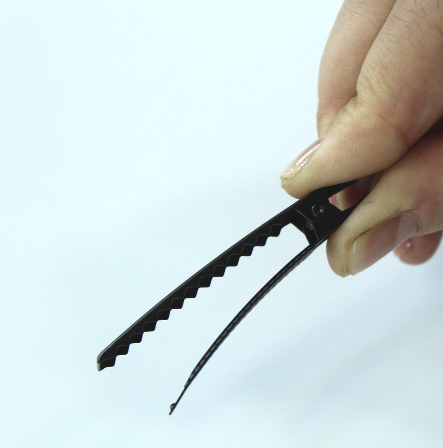 DIY Hair Clip Kit: Black Assorted Size Flat Single Prong Metal Alligator Clip 35mm 46mm 60mm (30pcs)