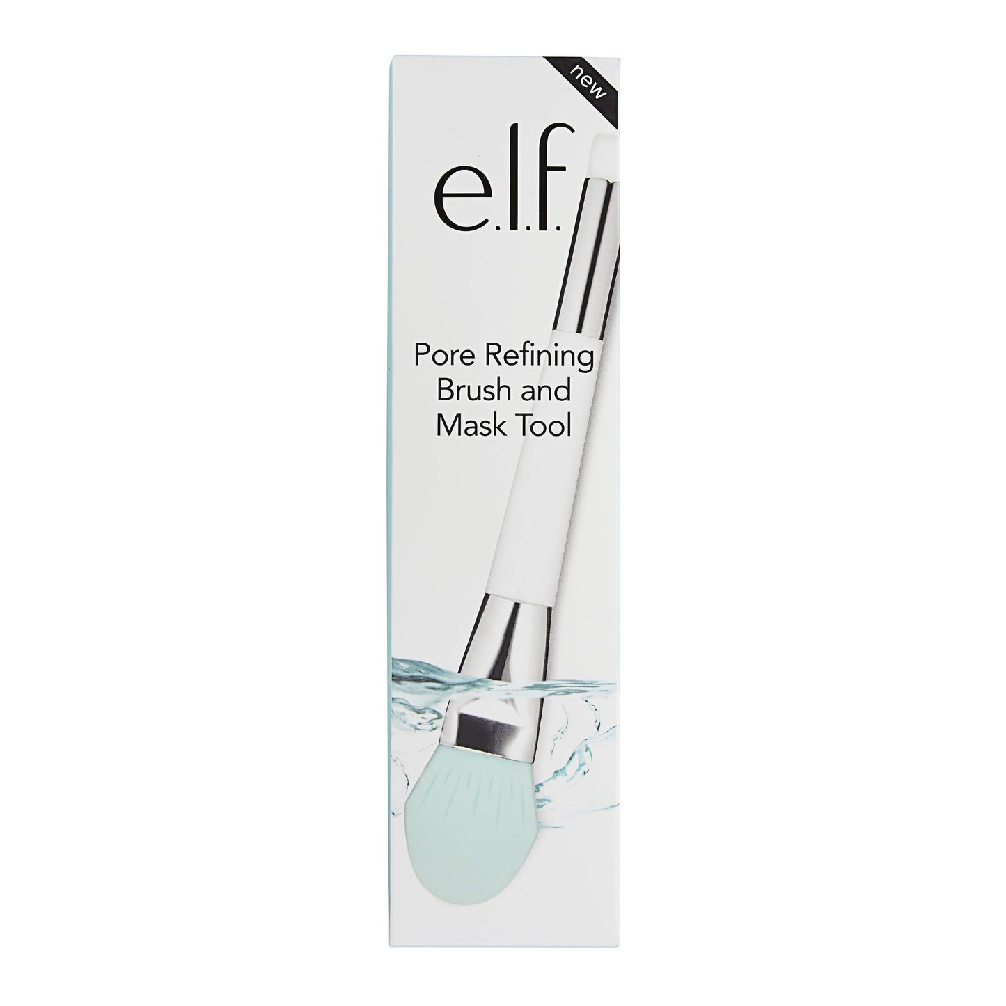 e.l.f., Pore Refining Brush and Mask Tool, Silicone Spatula, Gentle, Versatile, Applies Foundation Mess-Free, Removes Dirt and Makeup, Blends, Easy